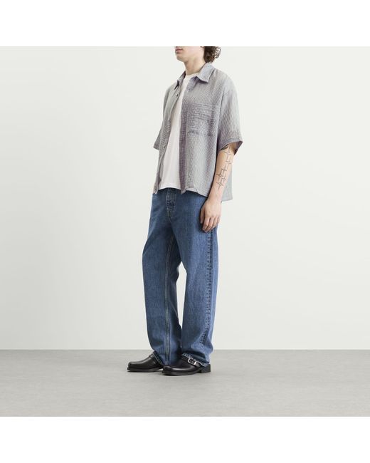 Won Hundred Gray Maza Short Sleeve Shirt for men