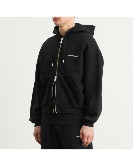 MKI Miyuki-Zoku Black Uniform Zip Hoodie for men