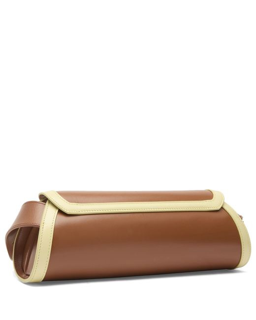 Jil Sander Brown Cannolo Handbag