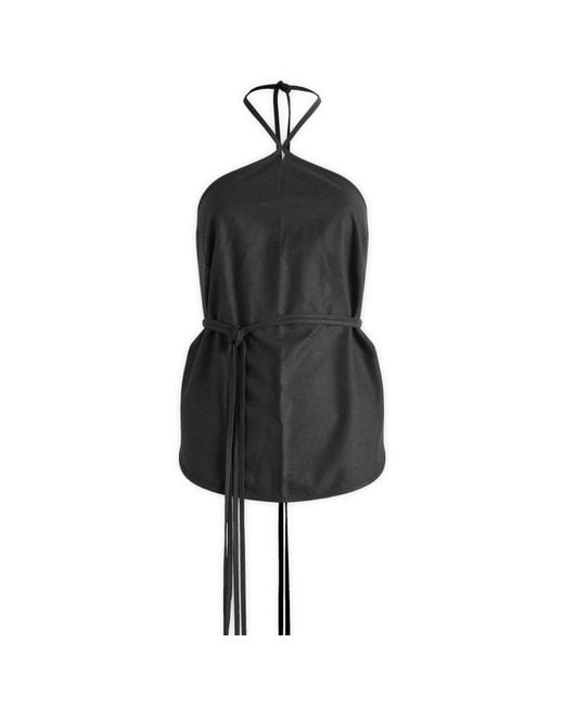 Baserange Black Mar Halter Top