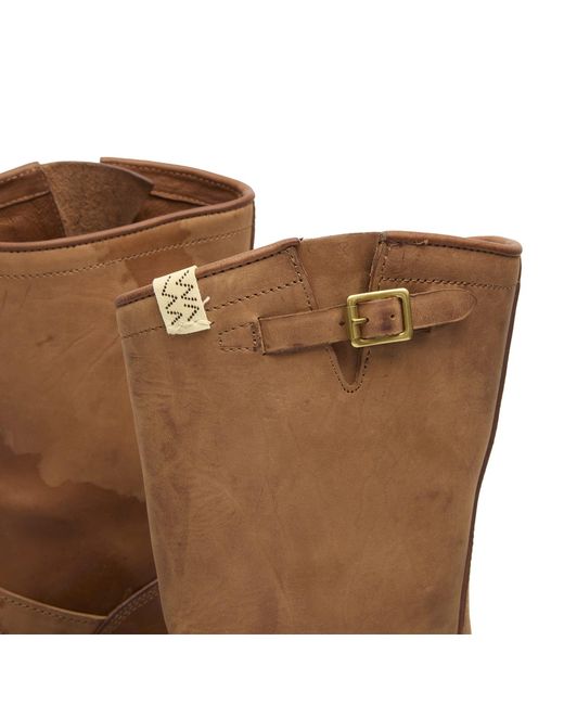Visvim Brown Folk Buckle Ankle Boot for men