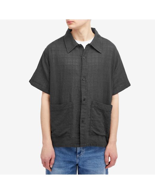 mfpen Black Short Sleeve Senior Shirt for men