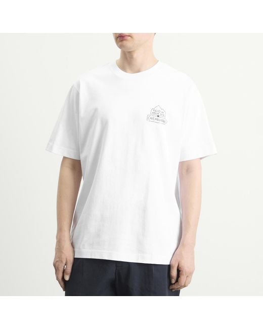 Cafe Mountain White Refuge T-Shirt for men