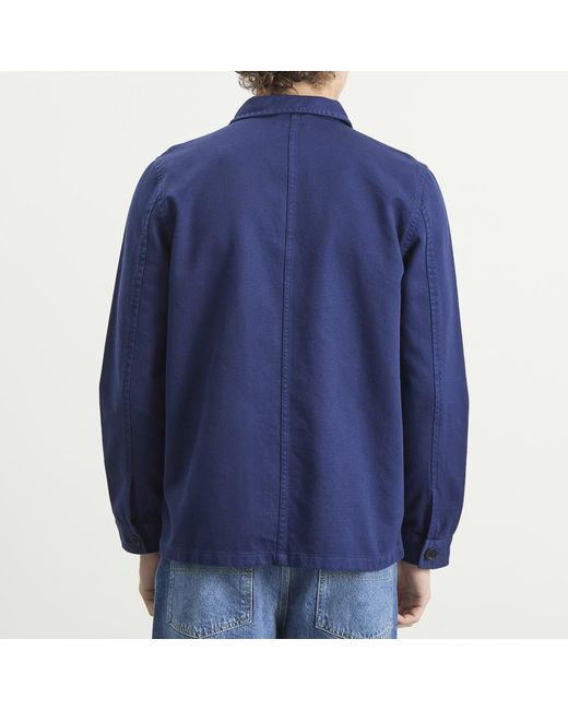 Nudie Jeans Blue Nudie Barney Worker Jacket for men