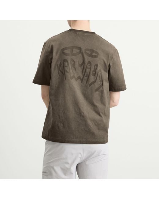 KARMA8A Gray Logo Ombre T-Shirt for men