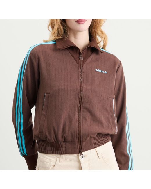 Adidas Brown Tailored Track Top