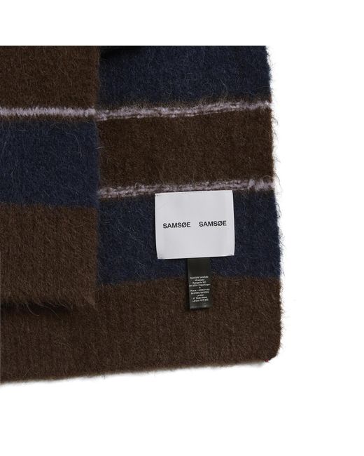 Samsøe & Samsøe Blue Sajeanne Stripe Scarf