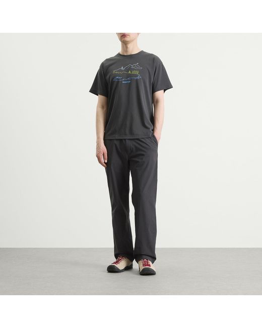 Montbell Black Wickron Long Track T-Shirt for men