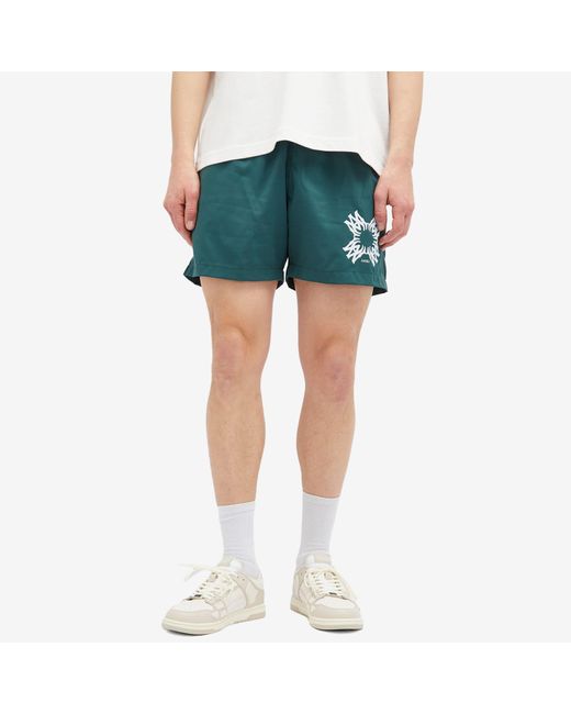 Amiri Green Quad Print Swim Shorts for men