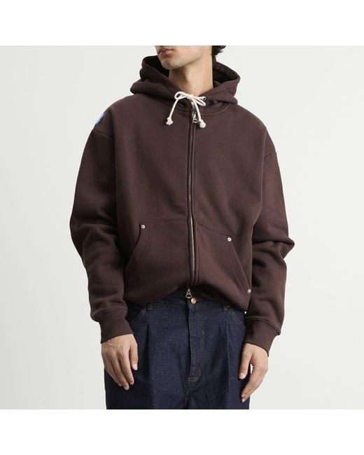 Larriet Brown G9 Zip Hoodie for men