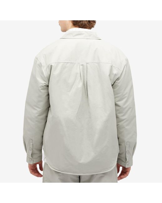Han Kjobenhavn White Oversized Padded Overshirt for men