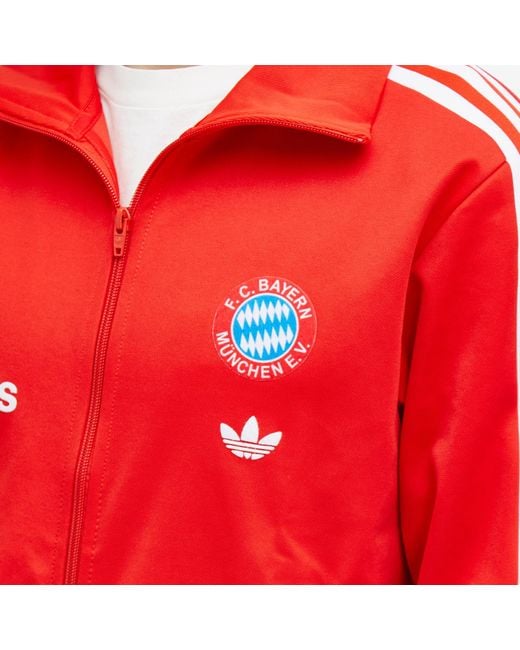 Adidas Red Fc Bayern Munich Og Beckenbauer Track Top for men