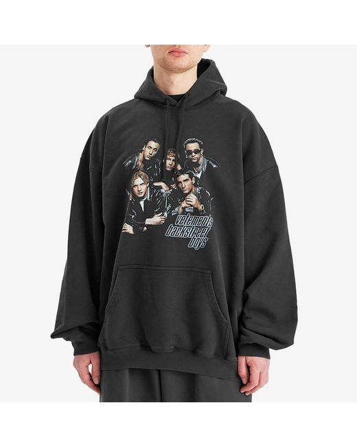 Vetements Backstreetboys Oversized Hoodie in Black for Men