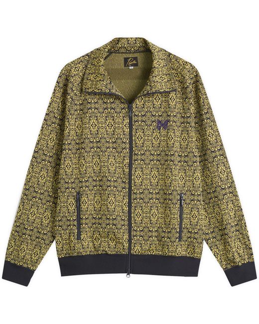 Needles Green Poly Jacquard Track Jacket for men