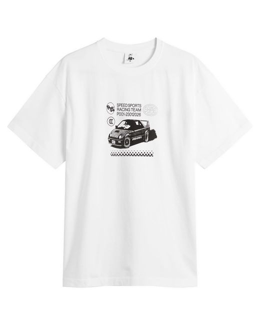 Pawa Speed Sports White P-Key T-Shirt for men