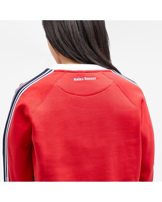 Wales Bonner Red Resilience Crew Sweat