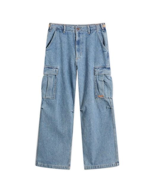 SUNDAYFRUITMARKET Blue Sun Denim Cargo Pants