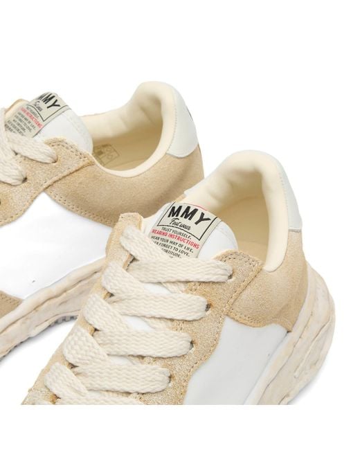 Maison Mihara Yasuhiro White Wayne Nylon Vintage Suede Low-Top for men
