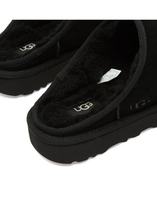 Ugg Black Classic Slip-On Sheepskin Slippers for men