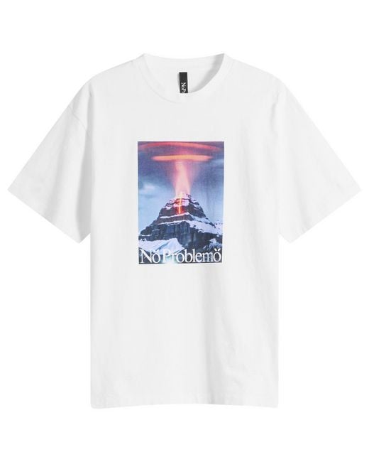 No Problemo White Kailash Ss T-Shirt for men