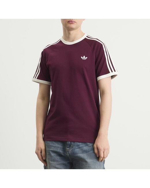 Adidas Purple 3S T-Shirt for men