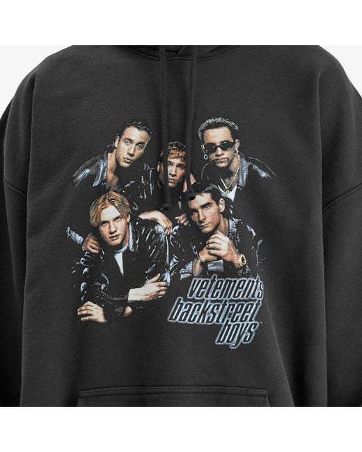 【VETEMENTS】Runway Backstreet Boys オーバーサイズ フーディ Vetements Backstreetboys Oversized Hoodie in Black for Men