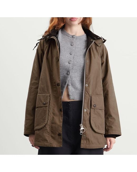 Barbour Brown X Margaret Howell Stand Collar Parka Jacket