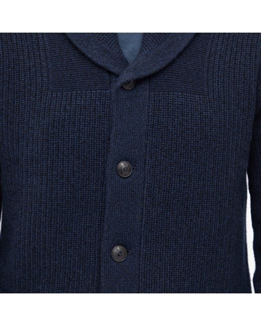 rrl cashmere shawl collar cardigan