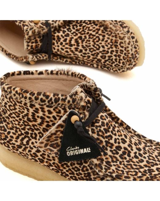 Clarks Metallic Leopard Wallabee Boot