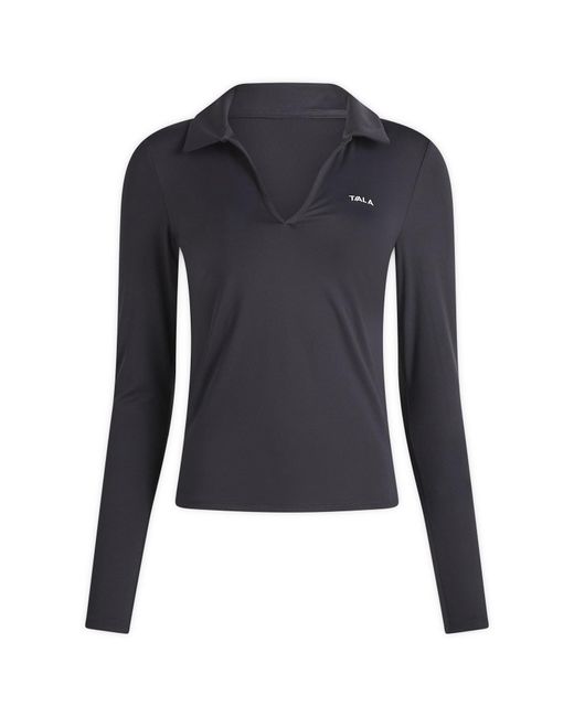 Tala Blue Dayflex Polo Long Sleeve Top