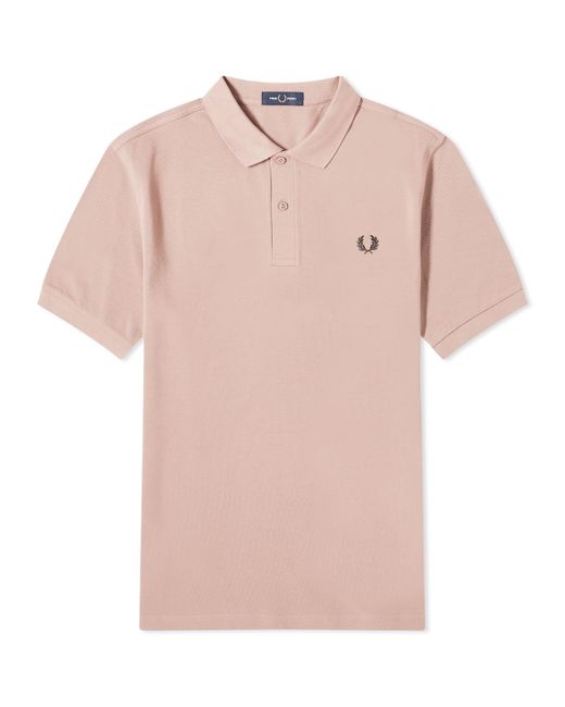 Fred Perry Pink Plain Polo Shirt for men