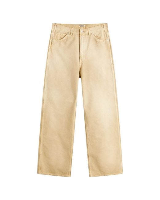 パンツ AURALEE ORGANIC COTTON DUCK PANTS 3 AURALEE Organic Cotton Duck Pants in Natural for Men | Lyst UK