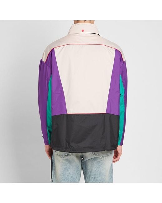 reebok classic jacket mens purple