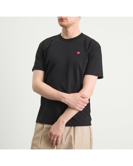 COMME DES GARÇONS PLAY Black Small Heart T-Shirt for men