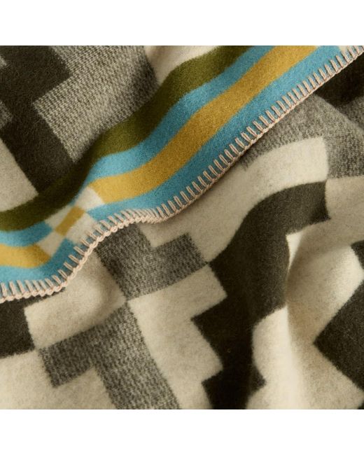 Pendleton Green Jacquard Napped Throw