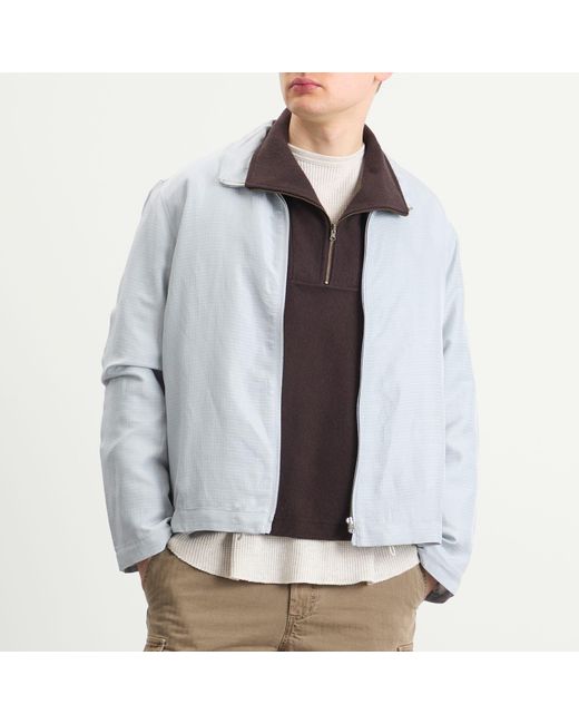 RANRA Blue Reach Silk Linen Ripstop Jacket for men