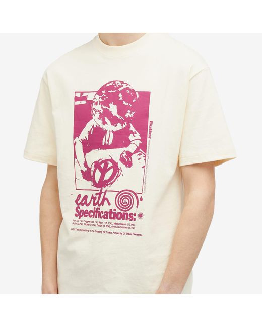 Butter Goods Pink Earth Spec T-Shirt for men