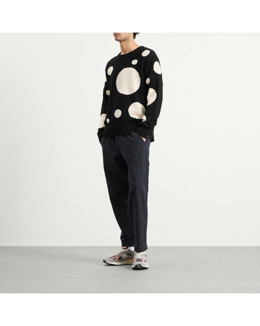 Folk Black Chain Crew Jumper for men