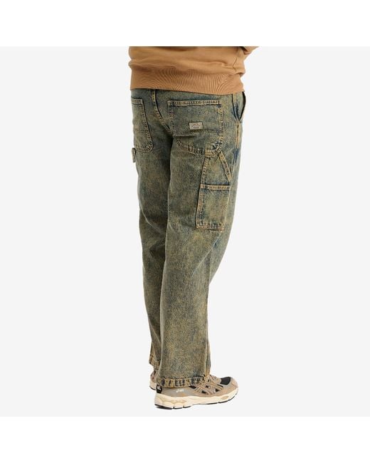 Dickies Green Stevensville Loose Fit Carpenter Pants for men