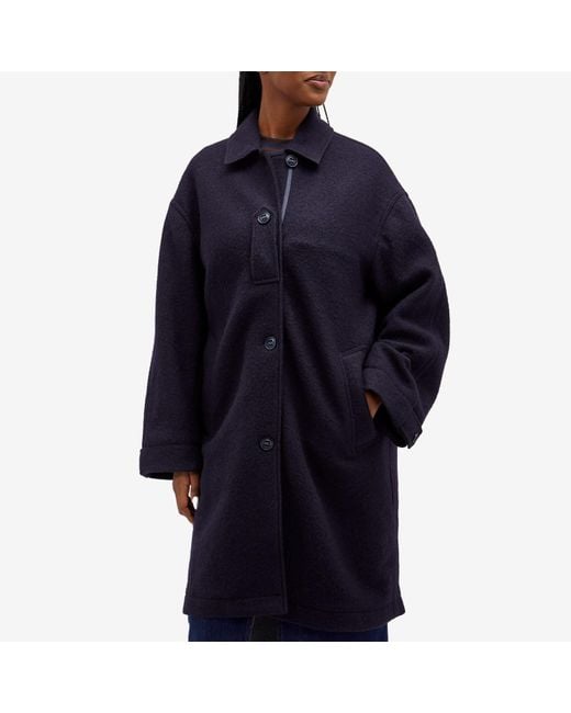YMC Sgt Rock Coat in Blue | Lyst Canada