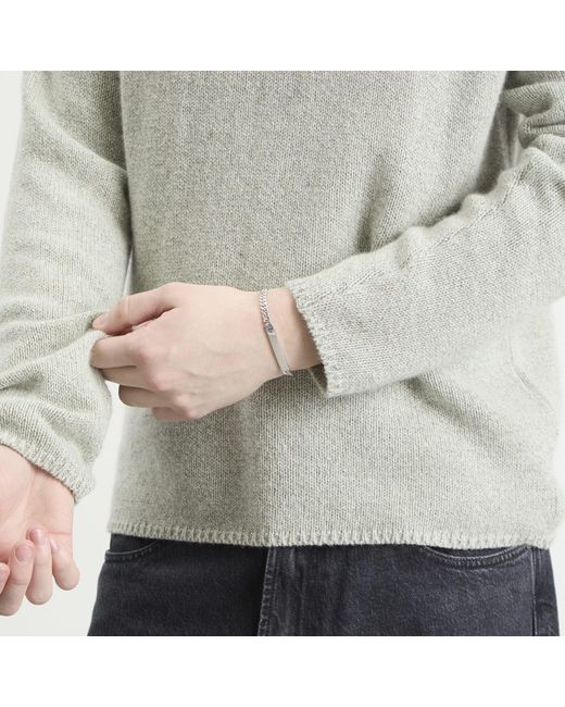 Tom Wood White Id Bracelet