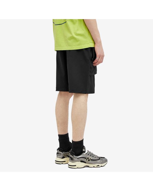 BOILER ROOM Black Technical Shorts for men