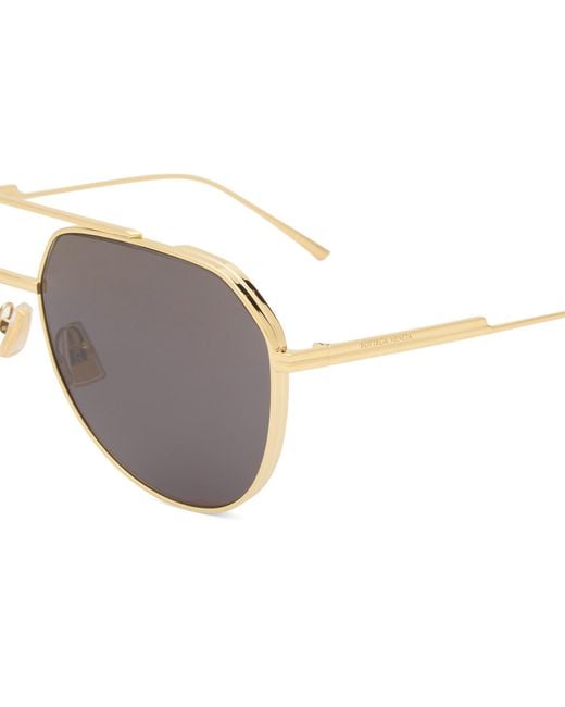 Bottega Veneta Gray Bottega Veneta Bv1465S Sunglasses