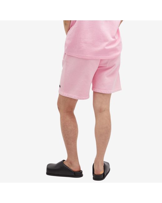 M I S B H V Pink Logo Shorts