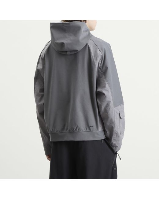 Nike Gray Tech Shori Utility Hoodie for men