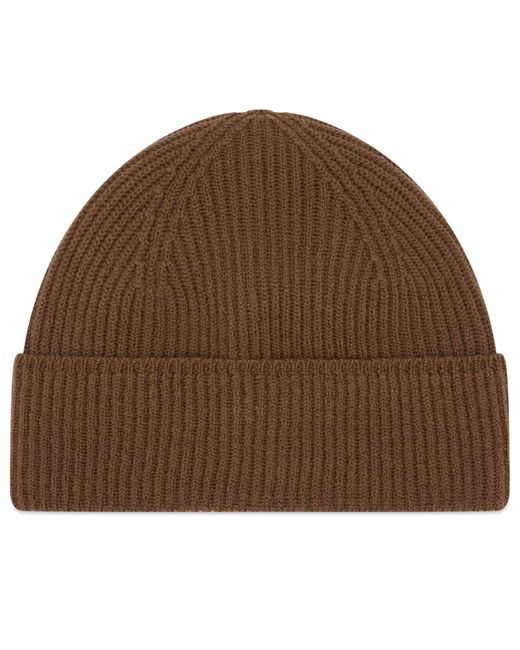 Pas Normal Studios Brown Off-Race Merino Knit Beanie for men