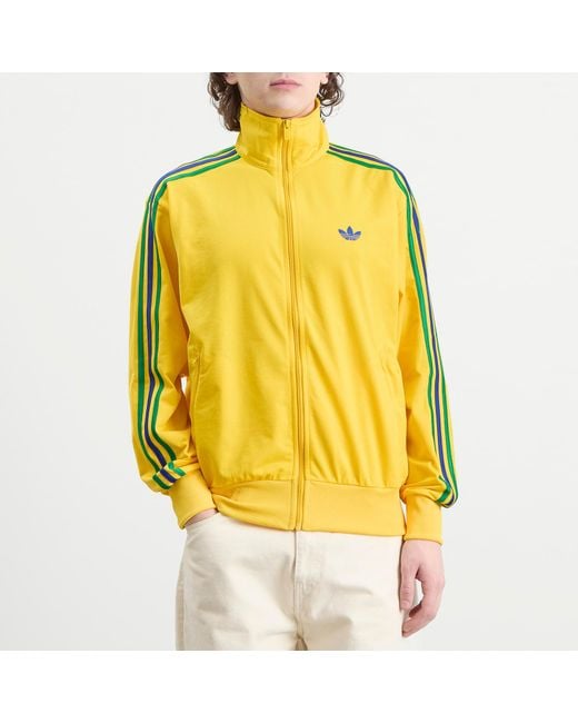 Adidas Yellow Firebird Tracktop for men