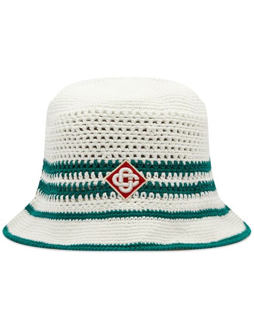 CASABLANCA Green Crochet Tennis Hat