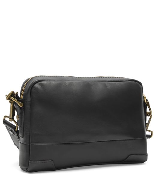 Master Piece Black Gloss Leather Shoulder Bag
