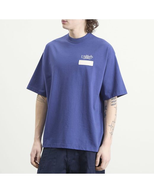Unlikely Dry Goods Blue Team T-Shirt for men